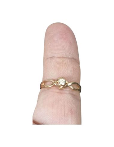 Pierścionek Przeplatane Oczko 1,80g pr.585 r.14