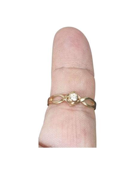 Pierścionek Przeplatane Oczko 1,80g pr.585 r.14