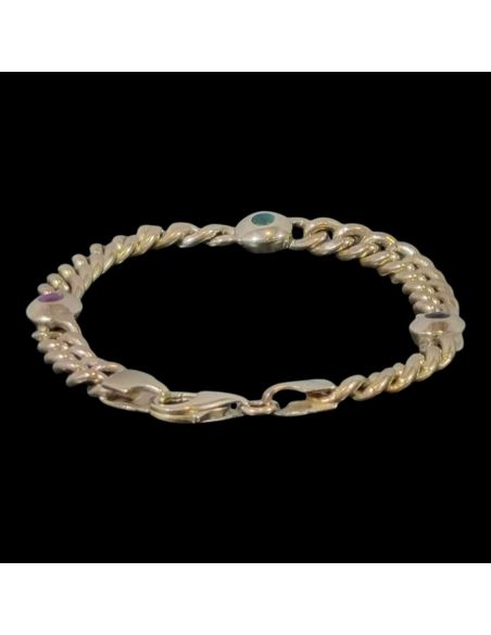 Bransoletka Trzy Kamienie 6,80g 333 dł.15cm