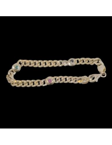 Bransoletka Trzy Kamienie 6,80g 333 dł.15cm