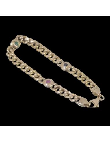 Bransoletka Trzy Kamienie 6,80g 333 dł.15cm