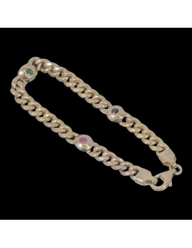 Bransoletka Trzy Kamienie 6,80g 333 dł.15cm