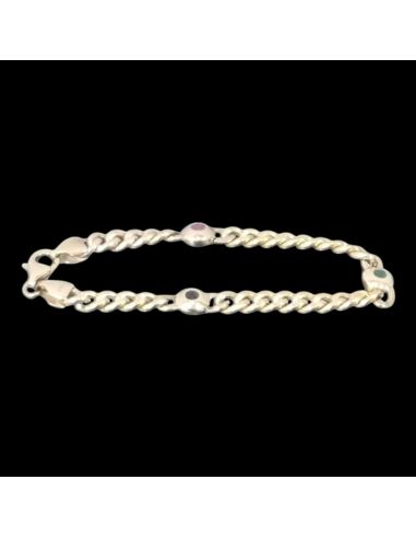 Bransoletka Trzy Kamienie 6,80g 333 dł.15cm