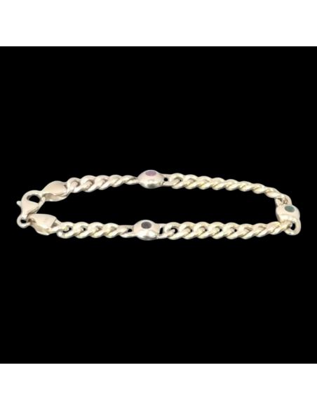 Bransoletka Trzy Kamienie 6,80g 333 dł.15cm