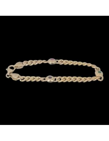 Bransoletka Trzy Kamienie 6,80g 333 dł.15cm