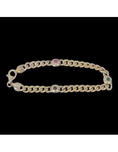 Bransoletka Trzy Kamienie 6,80g 333 dł.15cm