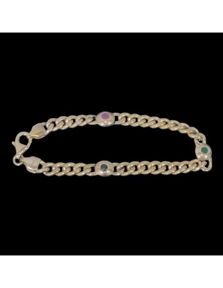 Bransoletka Trzy Kamienie 6,80g 333 dł.15cm