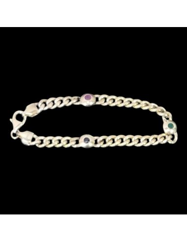 Bransoletka Trzy Kamienie 6,80g 333 dł.15cm