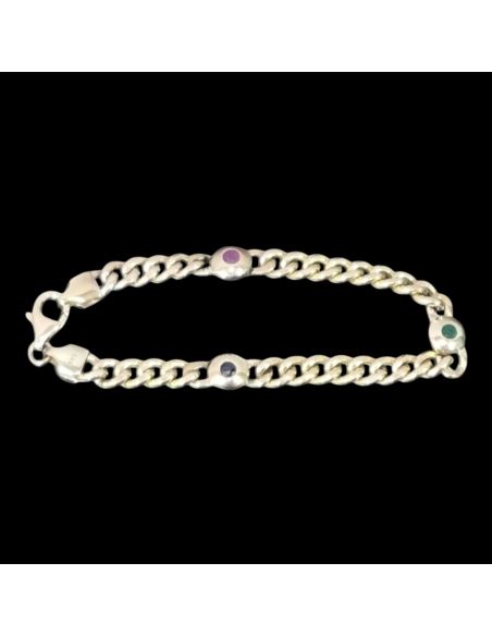Bransoletka Trzy Kamienie 6,80g 333 dł.15cm