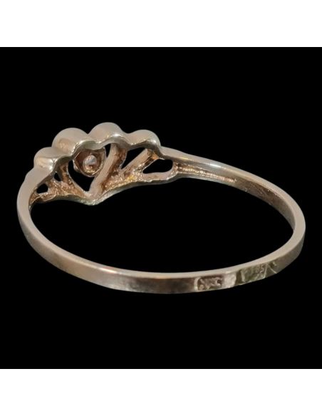 Pierścionek Serce z Oczkiem 0,96g 585 r.13