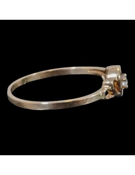 Pierścionek Serce z Oczkiem 0,96g 585 r.13