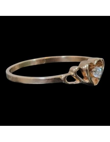 Pierścionek Serce z Oczkiem 0,96g 585 r.13