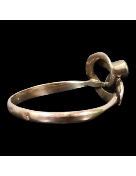 Pierścionek z nieb. kamyczkiem 1,52g pr.585 r.16