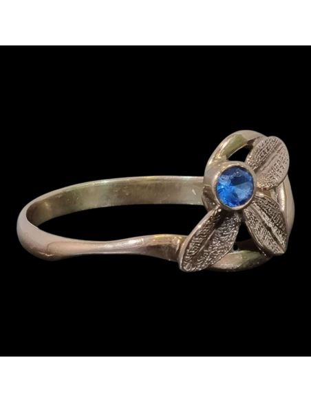 Pierścionek z nieb. kamyczkiem 1,52g pr.585 r.16