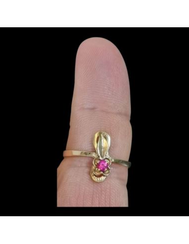 Pierścionek Róż. Kamień 1,71g pr.585 r.16