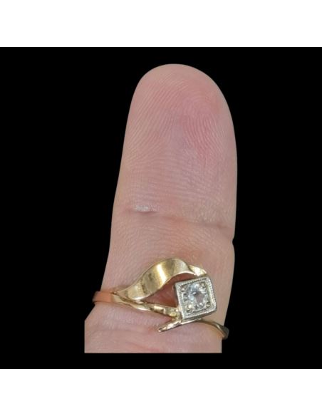 Pierścionek Romb Z Oczkiem 2,22g 585 r.15