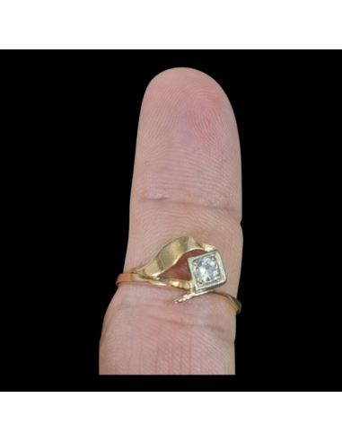 Pierścionek Romb Z Oczkiem 2,22g 585 r.15