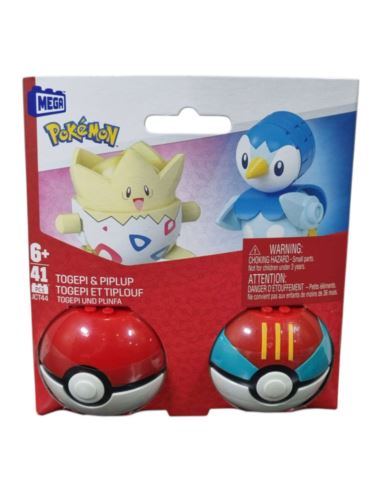 Mega Pokemon Pokeball Togepi i Piplup JCT44