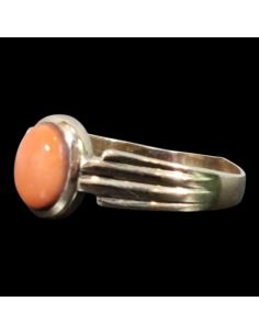 Pierścionek z Ceglanym Oczkiem 3,97g 585 r23 2