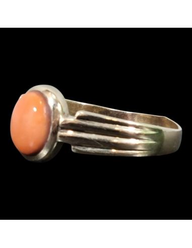 Pierścionek z Ceglanym Oczkiem 3,97g 585 r23