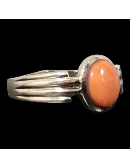 Pierścionek z Ceglanym Oczkiem 3,97g 585 r23