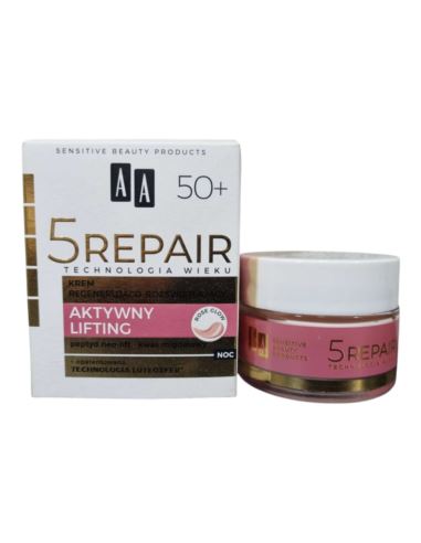 AA Technologia Wieku 5Repair 50+ Aktywny Lifting Krem Na Noc 50ml