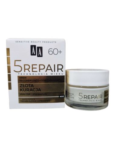 AA Technologia Wieku 5Repair Krem Regenerująco Odbudowujący Złota Kuracja 50ml
