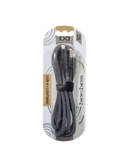 Kabel EXC USB - Lightning 2m 12 Wat Mix Kolorów