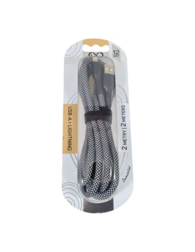 Kabel EXC USB - Lightning 2m 12 Wat Mix Kolorów