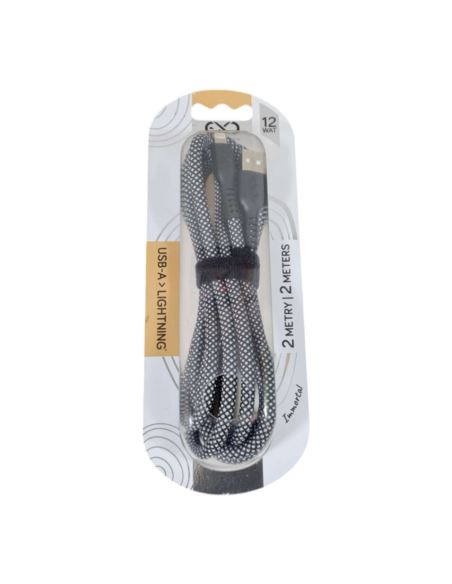 Kabel EXC USB - Lightning 2m 12 Wat Mix Kolorów