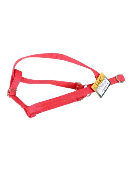 LORD Szelki z taśmy z górnym zatrzaskiem 55cm Czerwone
