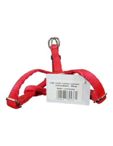 LORD Szelki z taśmy z górnym zatrzaskiem 35cm Czerwony