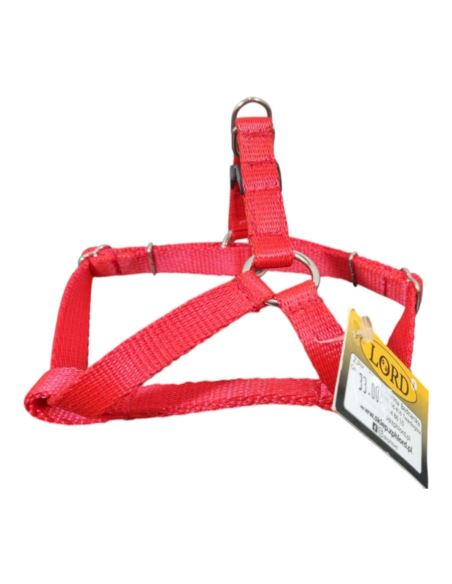 LORD Szelki z taśmy z górnym zatrzaskiem 40cm Czerwone