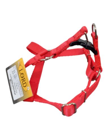 LORD Szelki z taśmy z górnym zatrzaskiem 40cm Czerwone