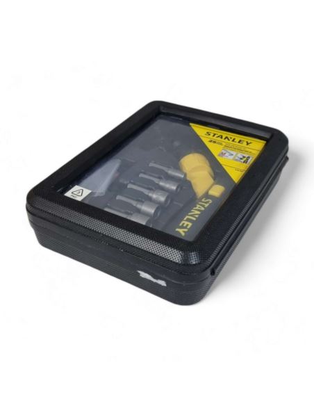 Wkrętak z grzechotką łamany + Bity Stanley