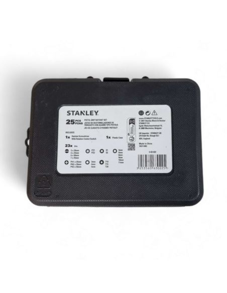 Wkrętak z grzechotką łamany + Bity Stanley