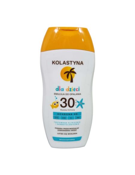 Kolastyna Emulsja do Opalania dla Dzieci SPF30 Ochrona 4D Wodoodporna