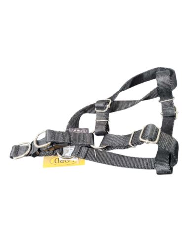 LORD Szelki z taśmy z górnym zatrzaskiem 50cm Czarny