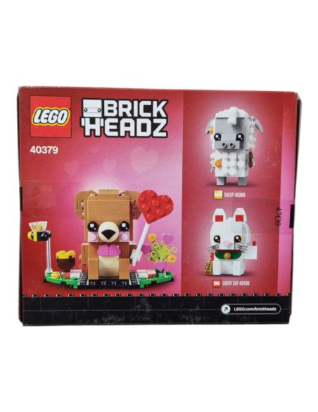 Oryginalne LEGO 40379 BrickHeadz Miś Walentynkowy Idealny Zestaw na prezent Oryginalne LEGO 40379 BrickHeadz Miś Walentynkowy Idealny Zestaw na prezent