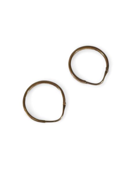 Złote kolczyki 2,26 g pr.585 koła Złote kolczyki 2,26 g pr.585 koła