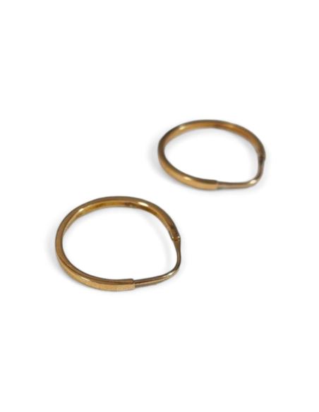 Złote kolczyki 2,26 g pr.585 koła Złote kolczyki 2,26 g pr.585 koła