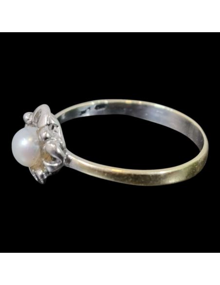 Złoty Pierścionek Białe Oczko p585 1,28g r13