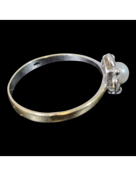 Złoty Pierścionek Białe Oczko p585 1,28g r13