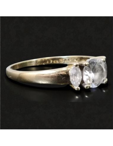 Pierścionek Trzy Oczka 2,49g 585 r.16