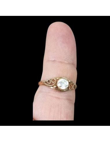 Pierścionek Oczko z Zawijasami 2,02g 585 r.15