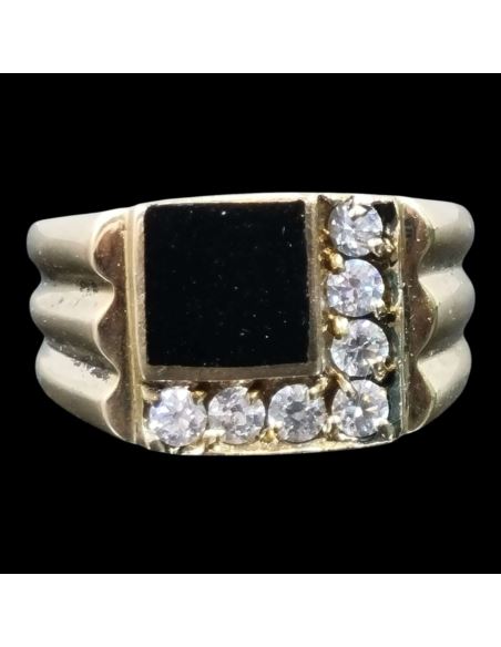 Sygnet Czarny Kamień p585 5,06g r9