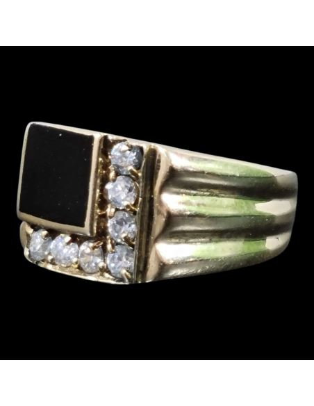 Sygnet Czarny Kamień p585 5,06g r9