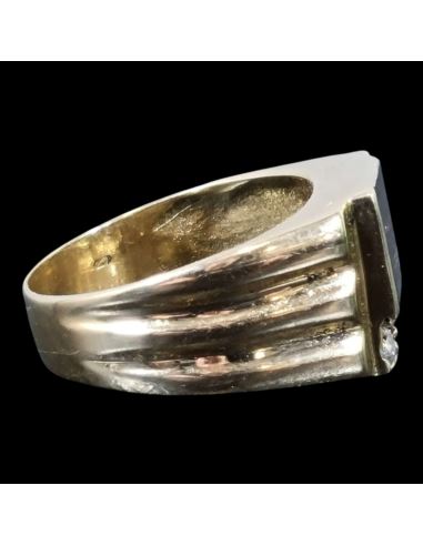 Sygnet Czarny Kamień p585 5,06g r9