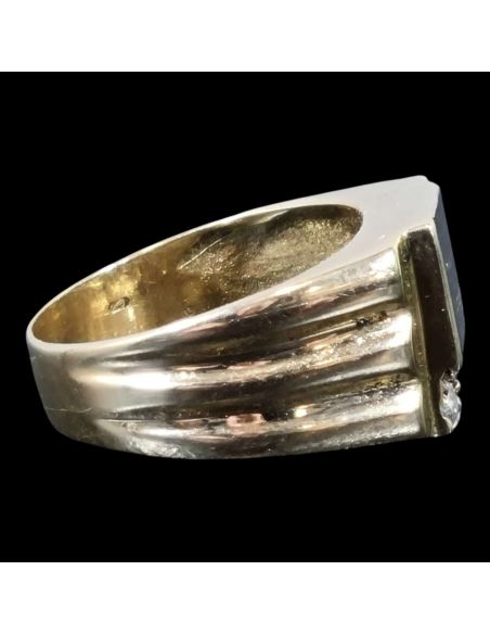 Sygnet Czarny Kamień p585 5,06g r9