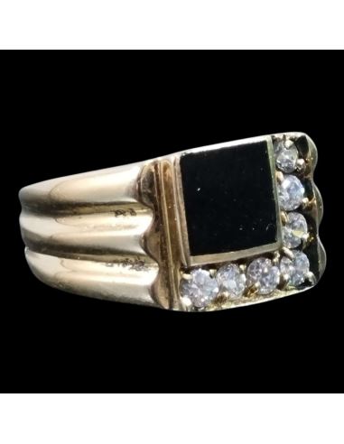 Sygnet Czarny Kamień p585 5,06g r9